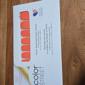 Color Street LEAN MEAN TANGERINE Press On Nails 100% Real Polish